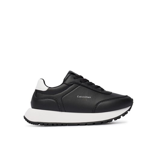 Calvin Klein Sneakersy Low Cut Lace-Up Sneaker V3A9-83110-1355 S Czarny ze sklepu MODIVO w kategorii Buty sportowe dziecięce - zdjęcie 186167376