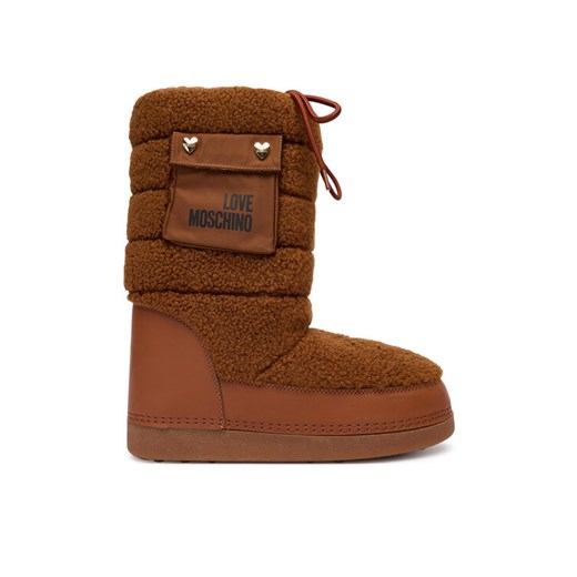 LOVE MOSCHINO Śniegowce JA24452G0NISM21A Brązowy ze sklepu MODIVO w kategorii Śniegowce damskie - zdjęcie 186167405