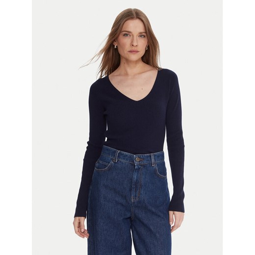 Kontatto Sweter 3M0818C Granatowy Slim Fit ze sklepu MODIVO w kategorii Swetry damskie - zdjęcie 186167435