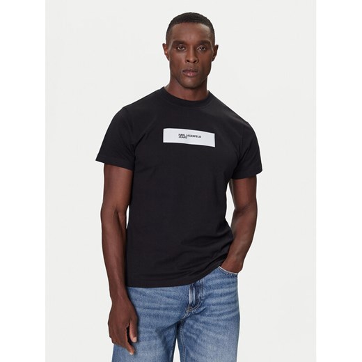 Karl Lagerfeld Jeans T-Shirt A4M17019 Czarny Slim Fit ze sklepu MODIVO w kategorii T-shirty męskie - zdjęcie 186167496