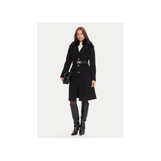 Guess Płaszcz przejściowy W5BL25 W2672 Czarny Regular Fit Guess XS MODIVO