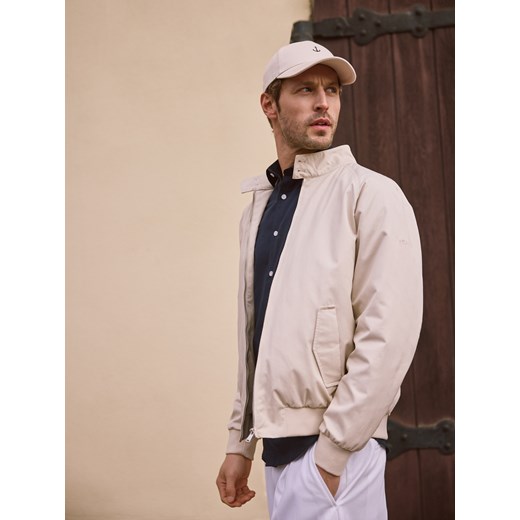 Reserved - Czapka baseball z haftem - beżowy ze sklepu Reserved w kategorii Czapki z daszkiem męskie - zdjęcie 186168956