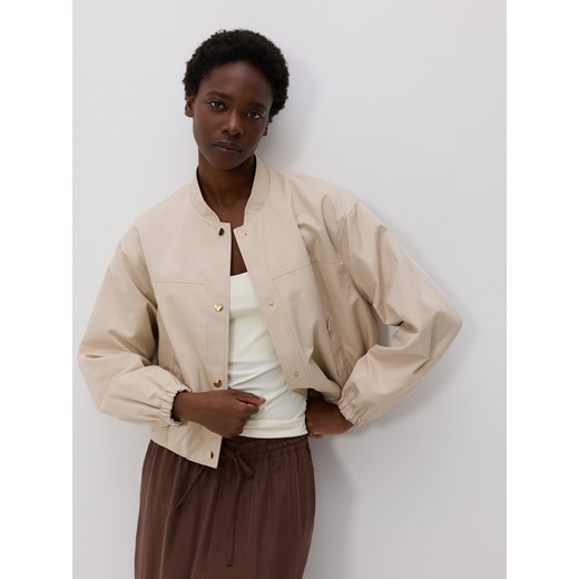 Reserved - Kurtka bomberka oversize - złamana biel Reserved S promocja Reserved
