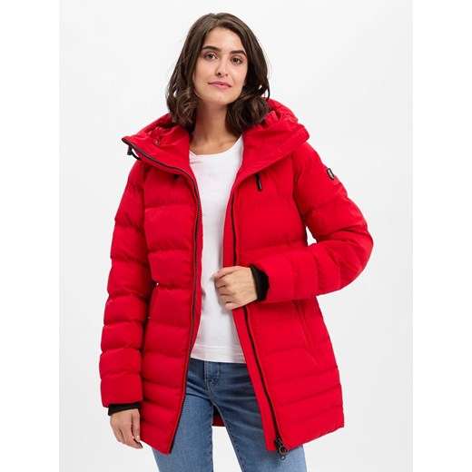 Wellensteyn Damska kurtka pikowana Kobiety Sztuczne włókno czerwony jednolity ze sklepu vangraaf w kategorii Kurtki damskie - zdjęcie 186169425
