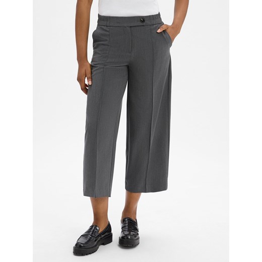 Someday Spodnie - Cisilia Decoded Kobiety Sztuczne włókno szary marmurkowy ze sklepu vangraaf w kategorii Spodnie damskie - zdjęcie 186169449