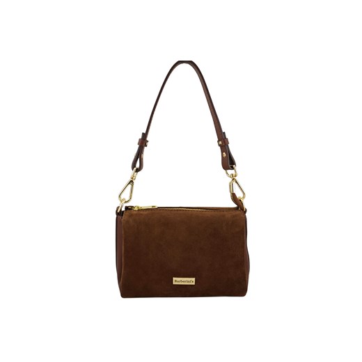 Zamszowa listonoszka damska Barberinis - Brązowa ze sklepu butyolivier w kategorii Listonoszki - zdjęcie 186169498
