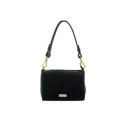 Zamszowa listonoszka damska Barberinis - Czarna ze sklepu butyolivier w kategorii Listonoszki - zdjęcie 186169548