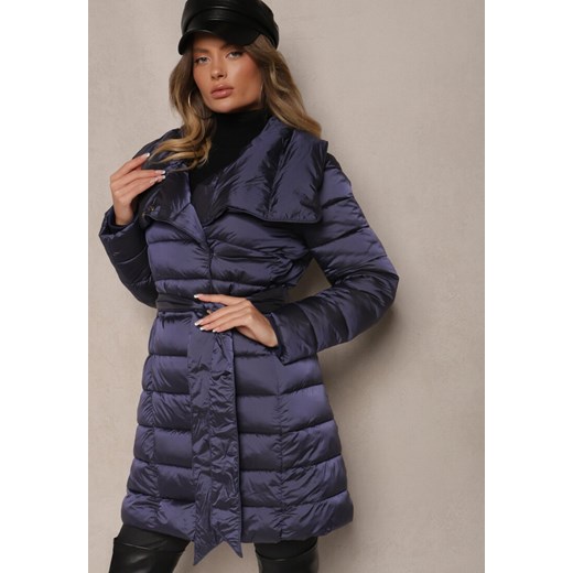 Granatowa Kurtka Dagiel ze sklepu renee.pl w kategorii Kurtki damskie - zdjęcie 186171488