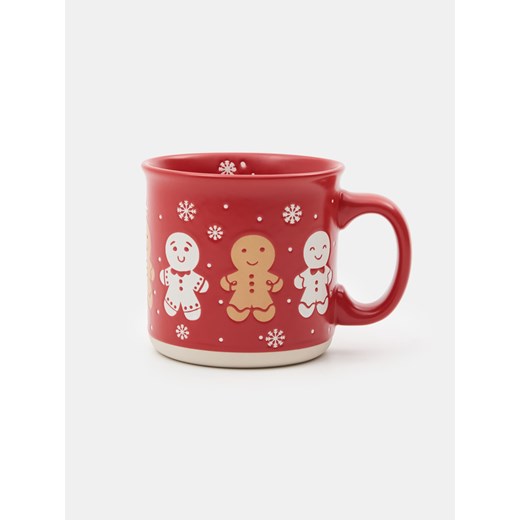 Sinsay - Kubek z motywem świątecznym - czerwony Sinsay One Size Sinsay