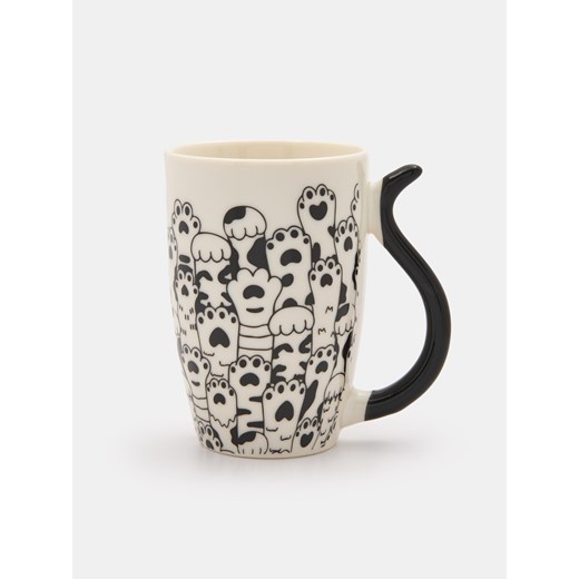 Sinsay - Kubek ze wzorem z uchwytem - wielobarwny Sinsay One Size Sinsay