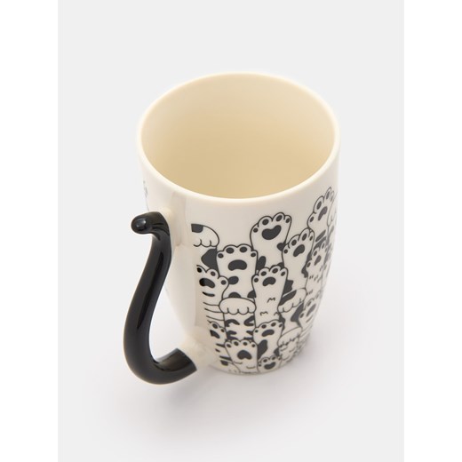 Sinsay - Kubek ze wzorem z uchwytem - wielobarwny Sinsay One Size Sinsay