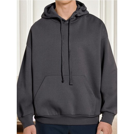 Sinsay - Bluza hoodie comfort fit - szary ze sklepu Sinsay w kategorii Bluzy męskie - zdjęcie 186172995