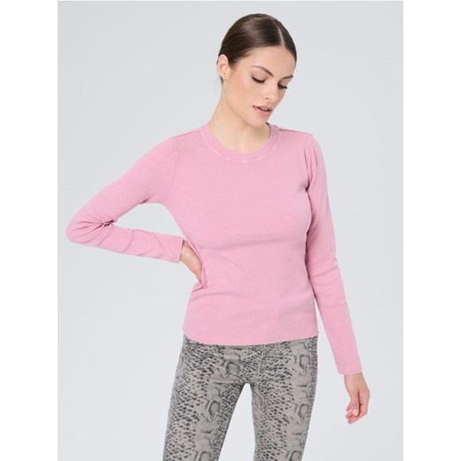 Sinsay - Prążkowana bluzka - szary ze sklepu Sinsay w kategorii Bluzki damskie - zdjęcie 186173047