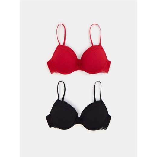 Sinsay - Biustonosz push-up 2 pack - wielobarwny ze sklepu Sinsay w kategorii Biustonosze - zdjęcie 186173225