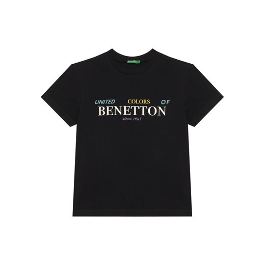 United Colors Of Benetton T-Shirt 3I1XC10Q4 Czarny Regular Fit ze sklepu MODIVO w kategorii T-shirty chłopięce - zdjęcie 186173268