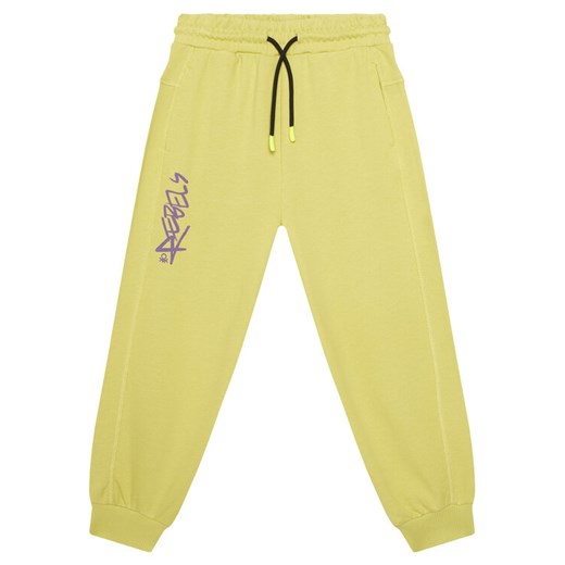 United Colors Of Benetton Spodnie dresowe 33NVCF06D Zielony Regular Fit ze sklepu MODIVO w kategorii Spodnie chłopięce - zdjęcie 186173276