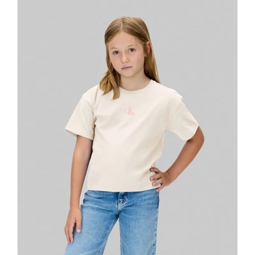 Calvin Klein Jeans T-shirt | Loose fit ze sklepu Gomez Fashion Store w kategorii Bluzki dziewczęce - zdjęcie 186175058