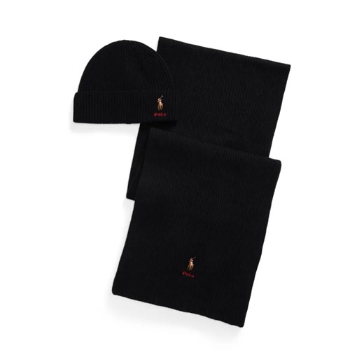 POLO RALPH LAUREN Wełniany szal + czapka ze sklepu Gomez Fashion Store w kategorii Czapki zimowe damskie - zdjęcie 186175138