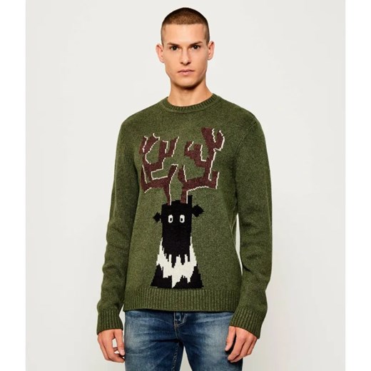 EA7 Sweter | Regular Fit | z dodatkiem wełny i kaszmiru ze sklepu Gomez Fashion Store w kategorii Swetry męskie - zdjęcie 186175215