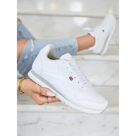 Sneaker Atelier Bianca - Klasyczne Białe Buty Damskie ze sklepu royalfashion.pl w kategorii Buty sportowe damskie - zdjęcie 186176796
