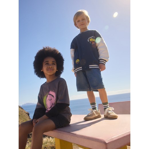 Reserved - Koszulka SmileyWorld® - ciemnoszary ze sklepu Reserved w kategorii Bluzki dziewczęce - zdjęcie 186177836