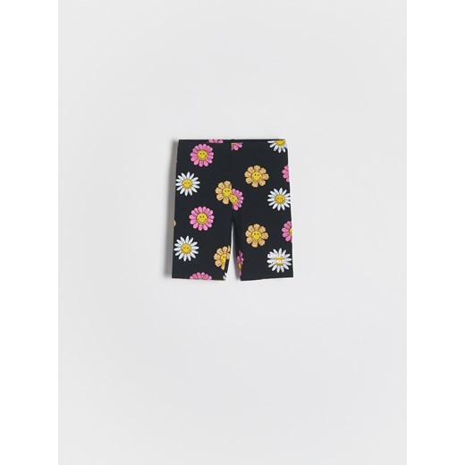 Reserved - Szorty SmileyWorld® - czarny ze sklepu Reserved w kategorii Spodenki dziewczęce - zdjęcie 186178036