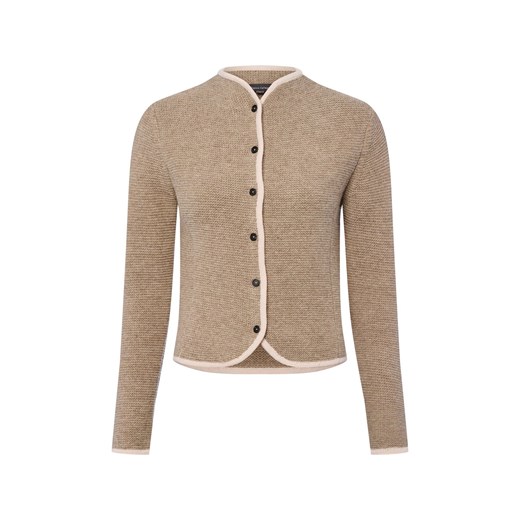 Franco Callegari Wełniany kardigan damski Kobiety Wełna taupe jednolity Franco Callegari XXL vangraaf