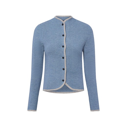Franco Callegari Wełniany kardigan damski Kobiety Wełna niebieski jednolity ze sklepu vangraaf w kategorii Swetry damskie - zdjęcie 186178667