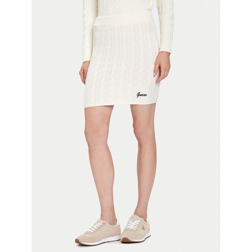 Guess Spódnica ołówkowa V5BD03 Z0572 Beżowy Regular Fit ze sklepu MODIVO w kategorii Spódnice - zdjęcie 186180596