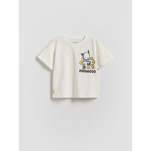 Reserved - T-shirt Pochacco - złamana biel ze sklepu Reserved w kategorii Odzież dla niemowląt - zdjęcie 186182186