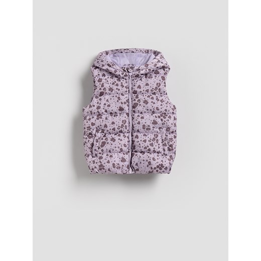 Reserved - Pikowana kamizelka z kapturem - wielobarwny ze sklepu Reserved w kategorii Kurtki dziewczęce - zdjęcie 186182328