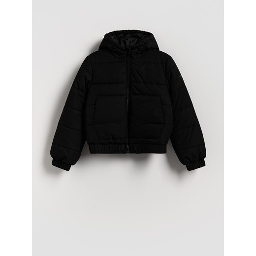 Reserved - Kurtka z kapturem - czarny ze sklepu Reserved w kategorii Kurtki dziewczęce - zdjęcie 186182415