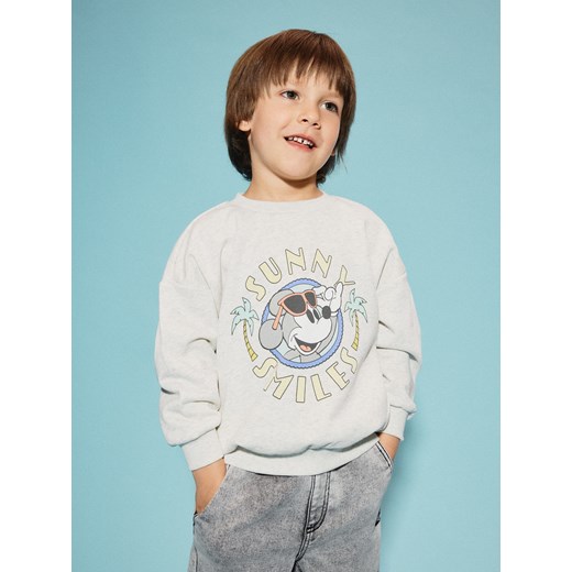 Reserved - Bluza Mickey Mouse - jasnoszary Reserved 80 (9-12 m.) wyprzedaż Reserved