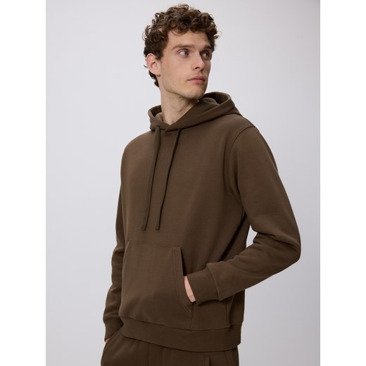 Reserved - Bluza regular z kapturem - brązowy ze sklepu Reserved w kategorii Bluzy męskie - zdjęcie 186183829