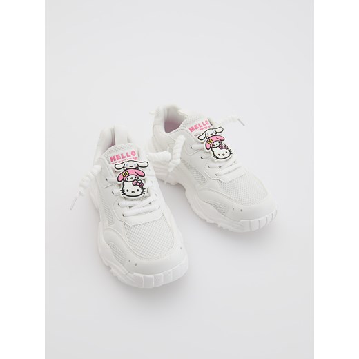 Reserved - Lekkie sneakersy Hello Kitty - biały ze sklepu Reserved w kategorii Buty sportowe dziecięce - zdjęcie 186183948