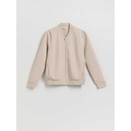 Reserved - Bluza bomberka - beżowy Reserved L Reserved