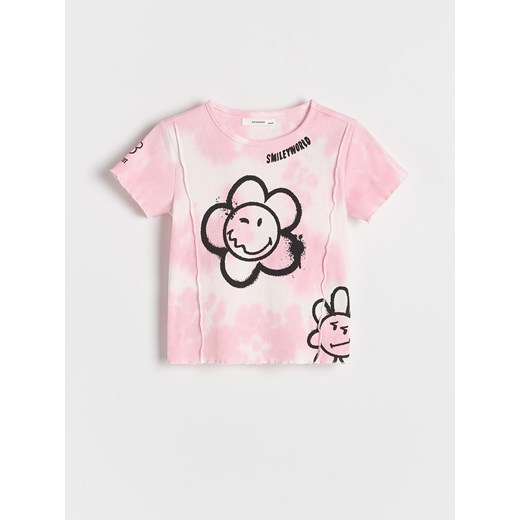 Reserved - T-shirt SmileyWorld® - wielobarwny ze sklepu Reserved w kategorii Bluzki dziewczęce - zdjęcie 186184498