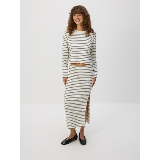 Reserved - Spódnica midi z wiskozą - wielobarwny ze sklepu Reserved w kategorii Spódnice - zdjęcie 186184725