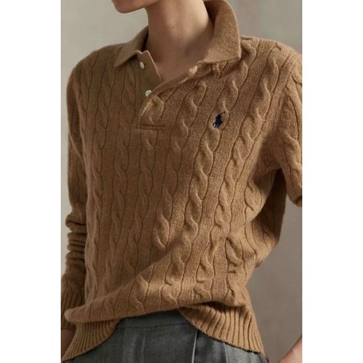 POLO RALPH LAUREN Wełniany sweter | Slim Fit | z dodatkiem kaszmiru Polo Ralph Lauren M Gomez Fashion Store