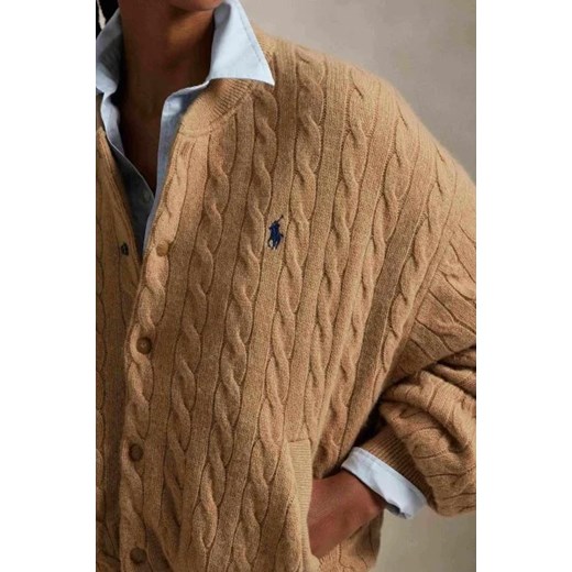 POLO RALPH LAUREN Wełniana kurtka bomber | Relaxed fit | z dodatkiem kaszmiru Polo Ralph Lauren XS Gomez Fashion Store