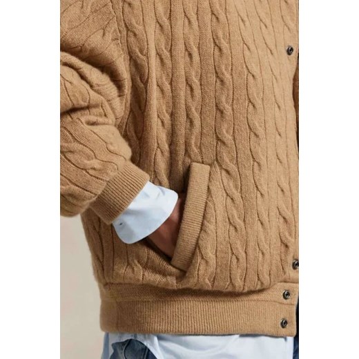 POLO RALPH LAUREN Wełniana kurtka bomber | Relaxed fit | z dodatkiem kaszmiru Polo Ralph Lauren XS Gomez Fashion Store