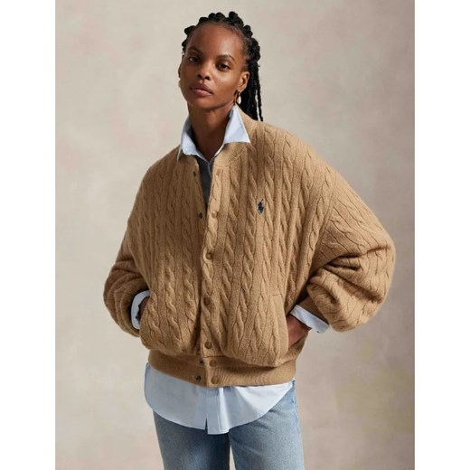 POLO RALPH LAUREN Wełniana kurtka bomber | Relaxed fit | z dodatkiem kaszmiru Polo Ralph Lauren M Gomez Fashion Store