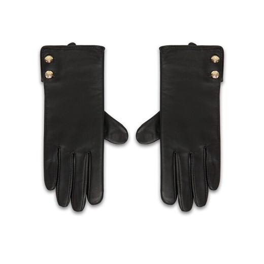 Rękawiczki LAUREN RALPH LAUREN 454833083001 Czarny ze sklepu eobuwie.pl w kategorii Rękawiczki damskie - zdjęcie 186186507