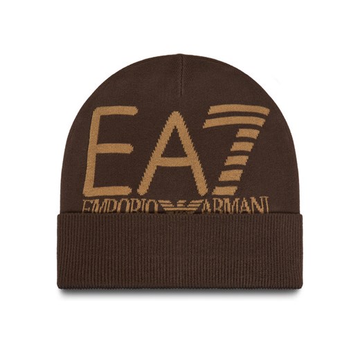 Czapka EA7 Emporio Armani 7X000006 AF11994 M6162 Brązowy ze sklepu eobuwie.pl w kategorii Czapki zimowe męskie - zdjęcie 186186519