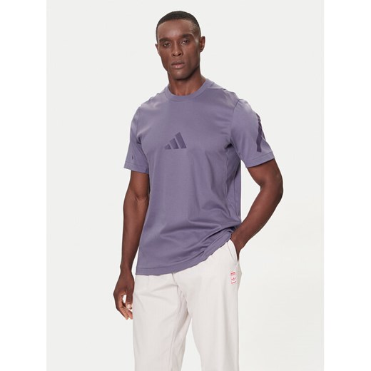 adidas T-Shirt Z.N.E. JW4740 Fioletowy Regular Fit ze sklepu MODIVO w kategorii T-shirty męskie - zdjęcie 186186659