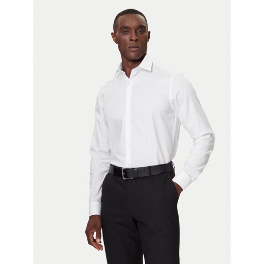 Guess Koszula LV019EU006 Biały Slim Fit ze sklepu MODIVO w kategorii Koszule męskie - zdjęcie 186186666
