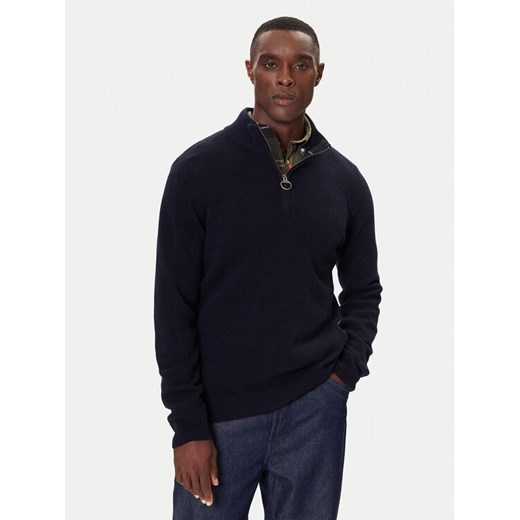 Barbour Sweter Holden MKN0837NY91 Granatowy Regular Fit ze sklepu MODIVO w kategorii Swetry męskie - zdjęcie 186186699