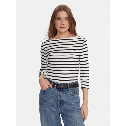 Tommy Hilfiger Bluzka WW0WW40589 Biały Regular Fit ze sklepu MODIVO w kategorii Bluzki damskie - zdjęcie 186186725
