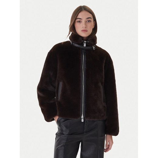 PINKO Futro 106013 A1ZM Brązowy Regular Fit ze sklepu MODIVO w kategorii Futra damskie - zdjęcie 186186757