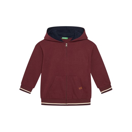 United Colors Of Benetton Bluza 32N4C505B Bordowy Regular Fit ze sklepu MODIVO w kategorii Bluzy chłopięce - zdjęcie 186186768